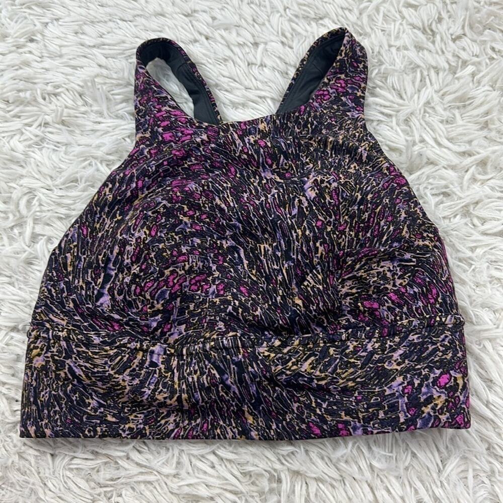 Lululemon Wunder Train Long-Line Bra *Medium Support, C/D Cups Topography Multi